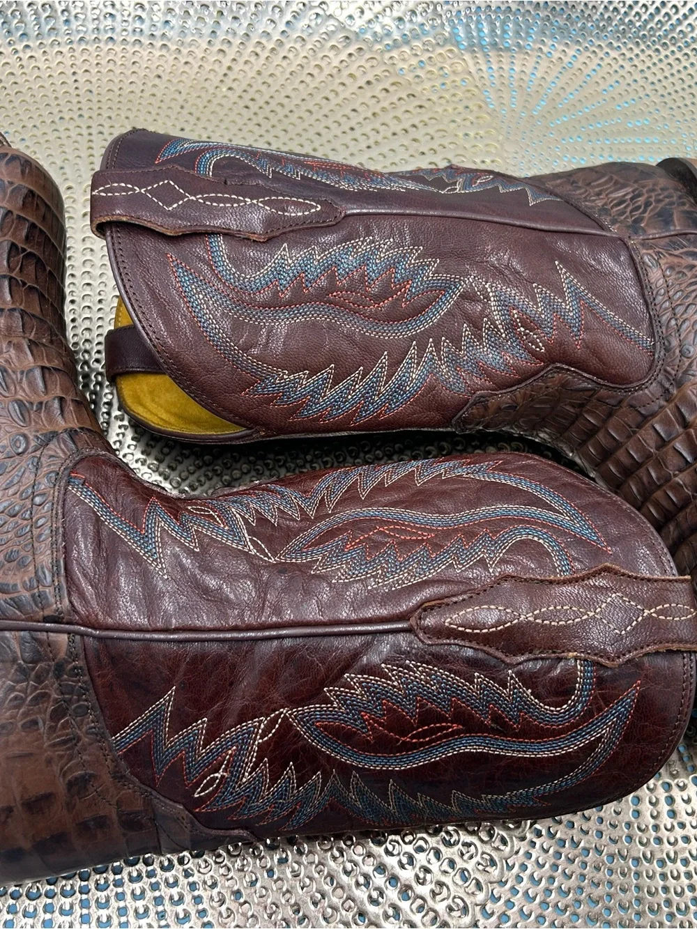 Cavender’s men 6 exotic print Cowboy boots